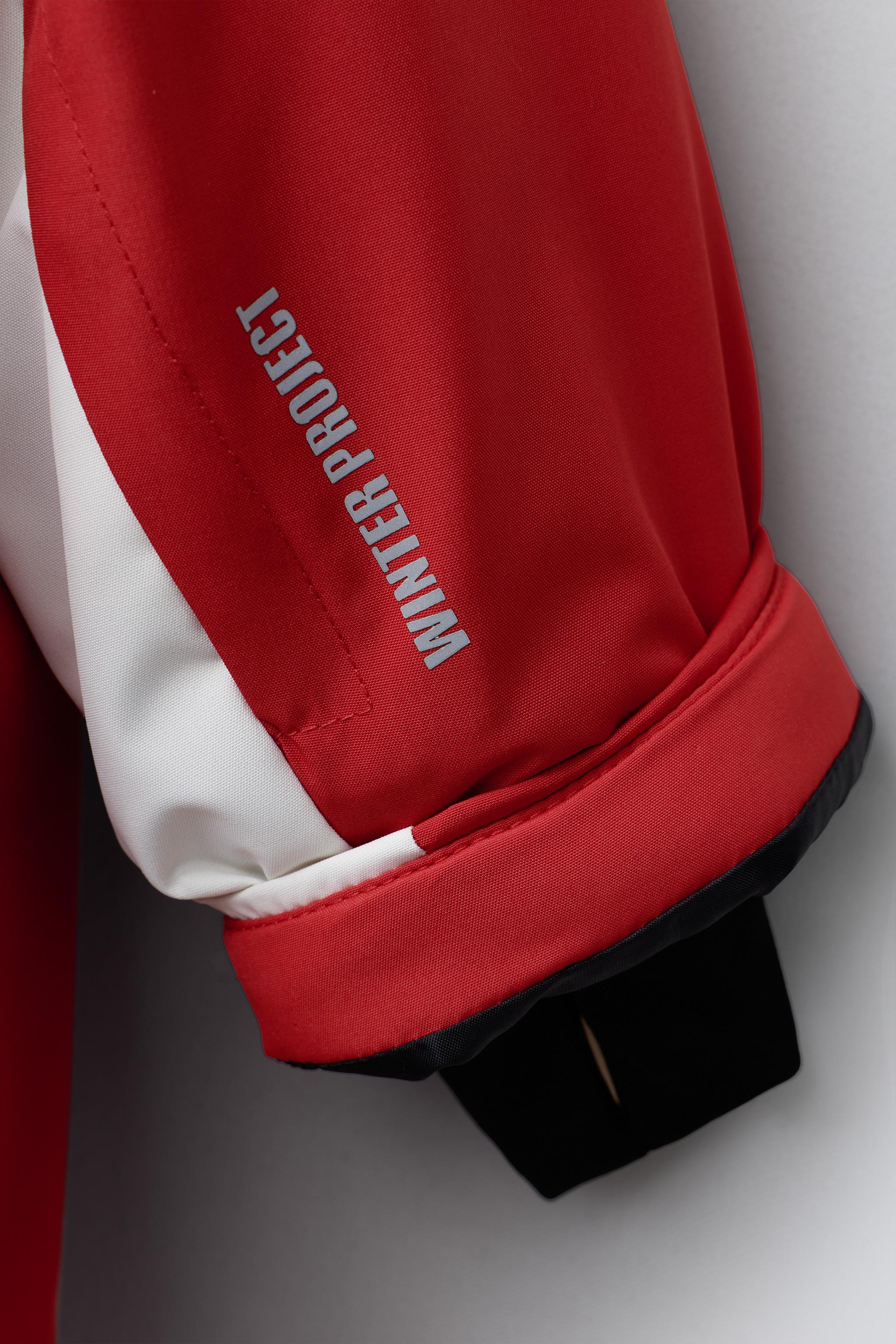 WATER RESISTANT AND WINDPROOF COLOR BLOCK LONG JUMPSUIT